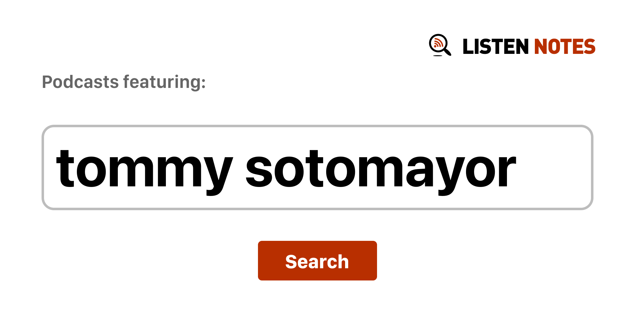 Sotomayor website tommy Tommy Sotomayor